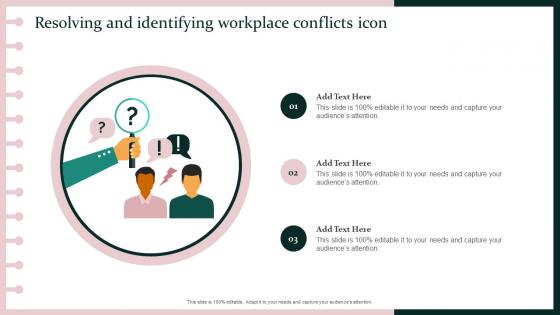 Resolving And Identifying Workplace Conflicts Icon