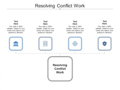 Resolving conflict work ppt powerpoint presentation outline background images cpb