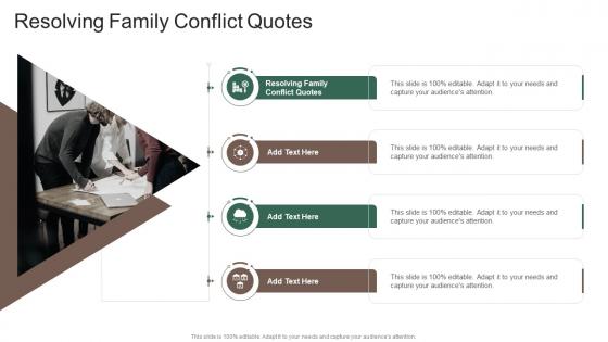 Resolving Family Conflict Quotes In Powerpoint And Google Slides Cpb