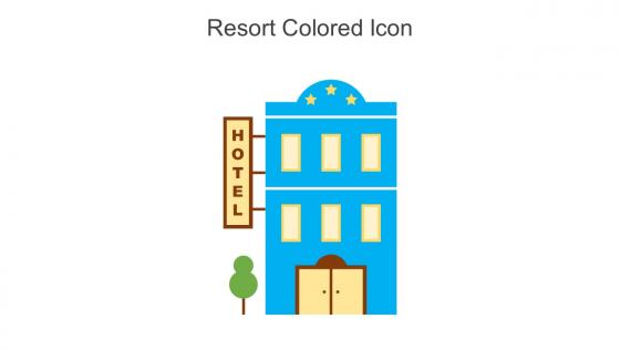 Resort Colored Icon In Powerpoint Pptx Png And Editable Eps Format
