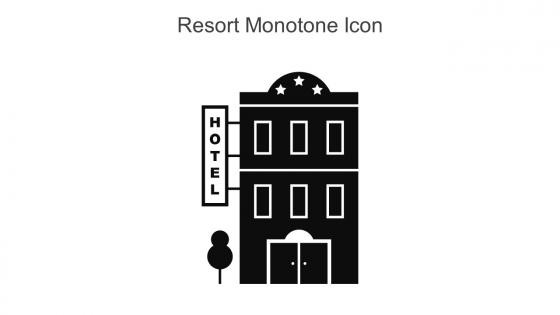Resort Monotone Icon In Powerpoint Pptx Png And Editable Eps Format