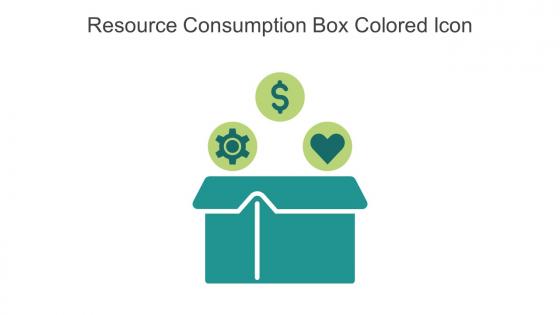 Resource Consumption Box Colored Icon In Powerpoint Pptx Png And Editable Eps Format