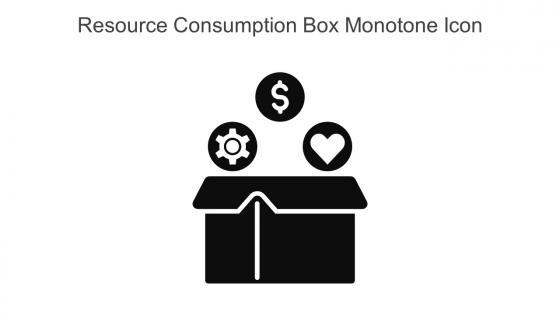 Resource Consumption Box Monotone Icon In Powerpoint Pptx Png And Editable Eps Format
