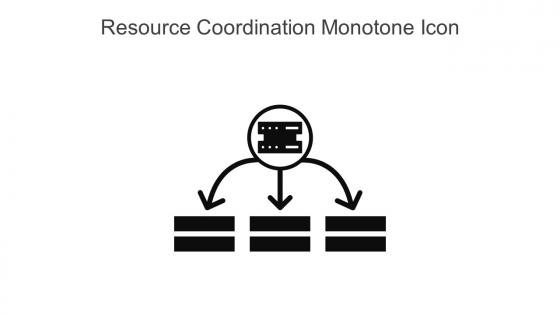 Resource Coordination Monotone Icon In Powerpoint Pptx Png And Editable Eps Format