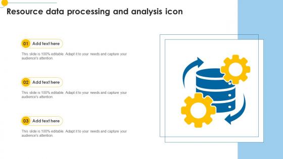 Resource Data Processing And Analysis Icon