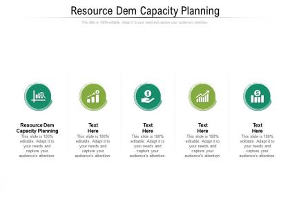 Resource dem capacity planning ppt powerpoint presentation infographics clipart images cpb