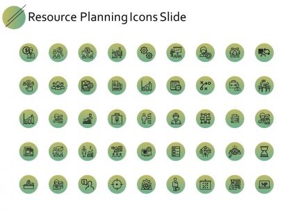 Resource planning icons slide gears ppt powerpoint presentation gallery