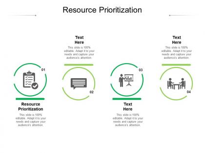 Resource prioritization ppt powerpoint presentation outline styles cpb