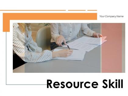 Resource Skill Framework Management Communication Teamwork Business