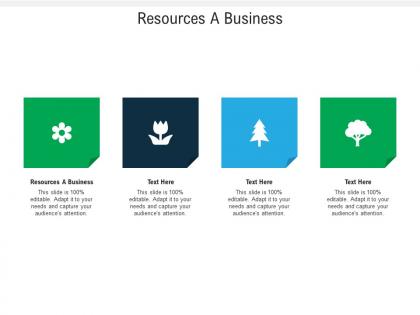 Resources a business ppt powerpoint presentation show design ideas cpb
