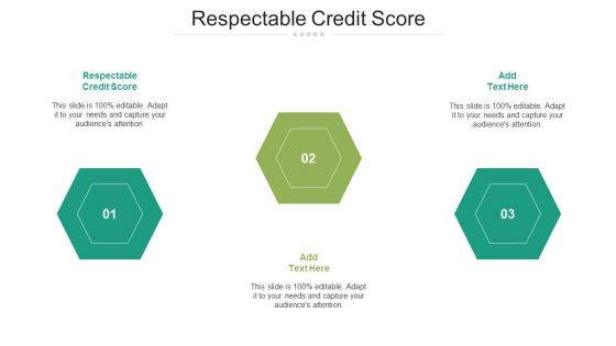Respectable Credit Score Ppt Powerpoint Presentation File Design Templates Cpb