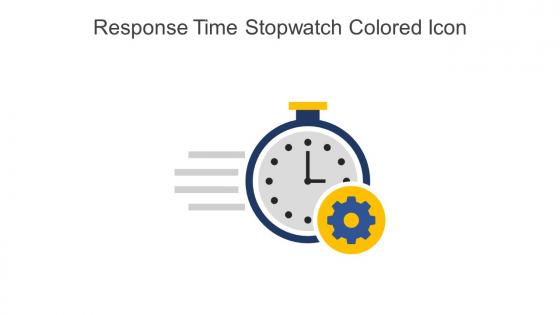 Response Time Stopwatch Colored Icon In Powerpoint Pptx Png And Editable Eps Format