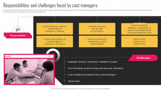 Responsibilities And Challenges Faced By Cost Managers Key Strategies For Improving Cost Efficiency