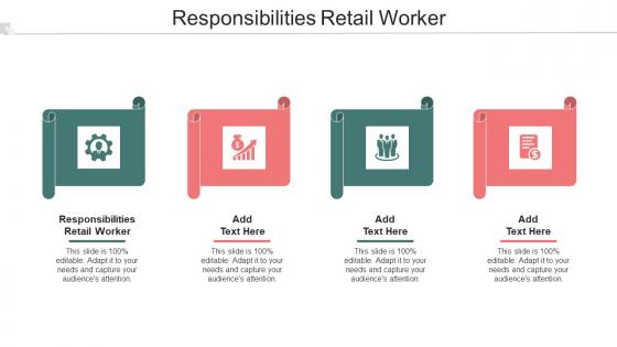 Responsibilities Retail Worker Ppt Powerpoint Presentation Portfolio Summary Cpb