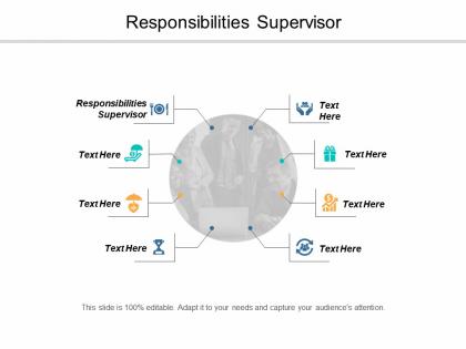Responsibilities supervisor ppt powerpoint presentation icon examples cpb