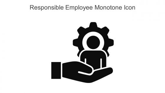 Responsible Employee Monotone Icon In Powerpoint Pptx Png And Editable Eps Format
