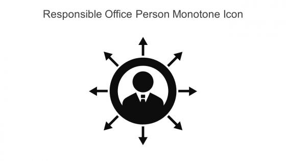Responsible Office Person Monotone Icon In Powerpoint Pptx Png And Editable Eps Format