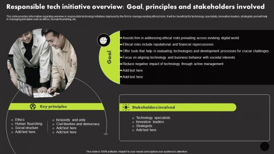 Responsible Tech Initiative Overview Goal Principles Manage Technology Interaction With Society Playbook
