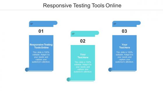 Responsive testing tools online ppt powerpoint presentation gallery layouts cpb