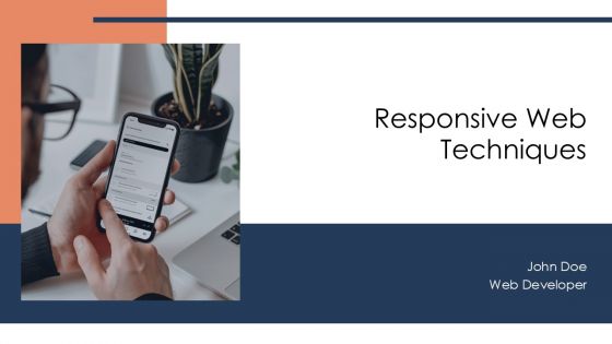 Responsive Web Techniques PPT Mockup AT