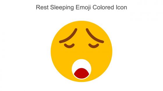 Rest Sleeping Emoji Colored Icon In Powerpoint Pptx Png And Editable Eps Format