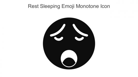 Rest Sleeping Emoji Monotone Icon In Powerpoint Pptx Png And Editable Eps Format