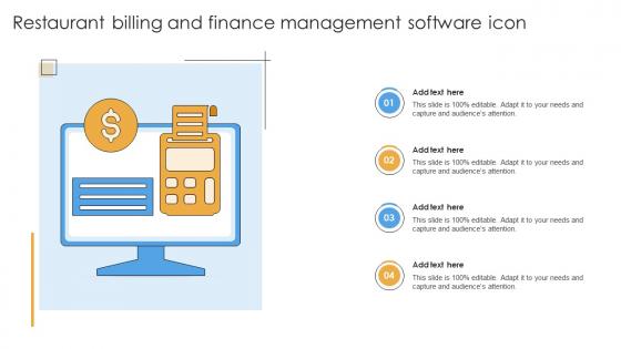 Restaurant Billing And Finance Management Software Icon