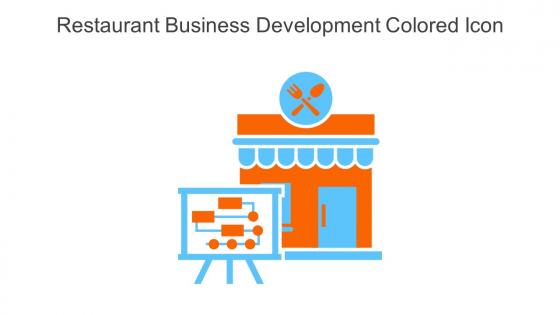 Restaurant Business Development Colored Icon In Powerpoint Pptx Png And Editable Eps Format