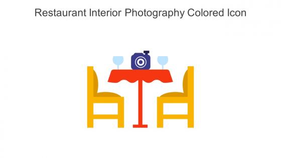 Restaurant Interior Photography Colored Icon In Powerpoint Pptx Png And Editable Eps Format