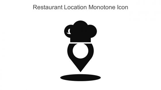 Restaurant Location Monotone Icon In Powerpoint Pptx Png And Editable Eps Format