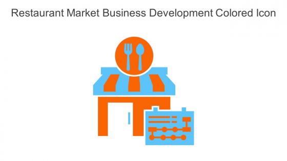Restaurant Market Business Development Colored Icon In Powerpoint Pptx Png And Editable Eps Format