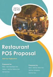 Restaurant POS Proposal Report Sample Example Document