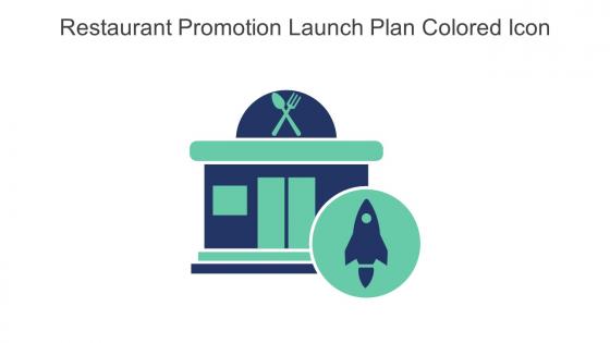 Restaurant Promotion Launch Plan Colored Icon In Powerpoint Pptx Png And Editable Eps Format