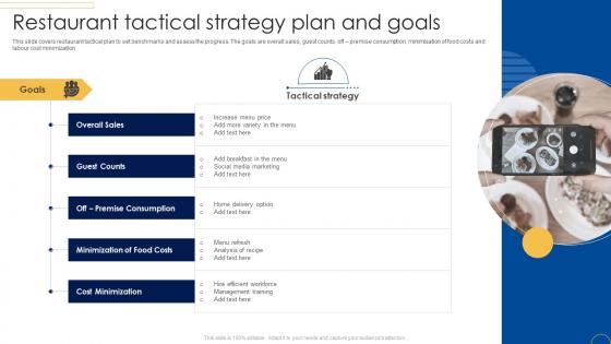 Restaurant Tactical Strategy Plan And Goals