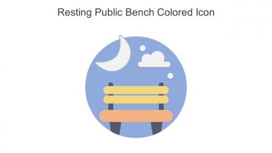 Resting Public Bench Colored Icon In Powerpoint Pptx Png And Editable Eps Format