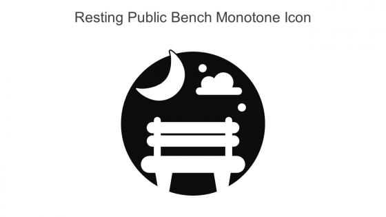 Resting Public Bench Monotone Icon In Powerpoint Pptx Png And Editable Eps Format
