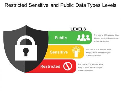 Restricted sensitive and public data types levels