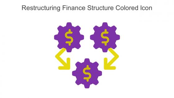 Restructuring Finance Structure Colored Icon In Powerpoint Pptx Png And Editable Eps Format