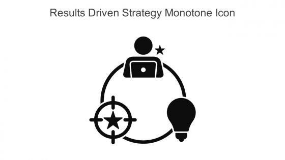 Results Driven Strategy Monotone Icon In Powerpoint Pptx Png And Editable Eps Format