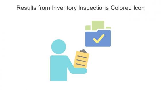 Results From Inventory Inspections Colored Icon In Powerpoint Pptx Png And Editable Eps Format