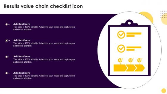 Results Value Chain Checklist Icon