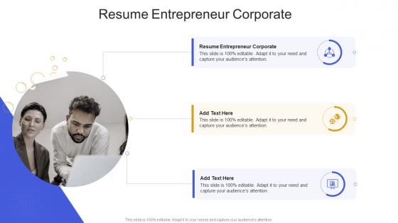 Resume Entrepreneur Corporate In Powerpoint And Google Slides Cpb