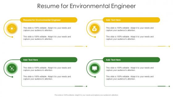 Resume For Environmental Engineer In Powerpoint And Google Slides Cpp