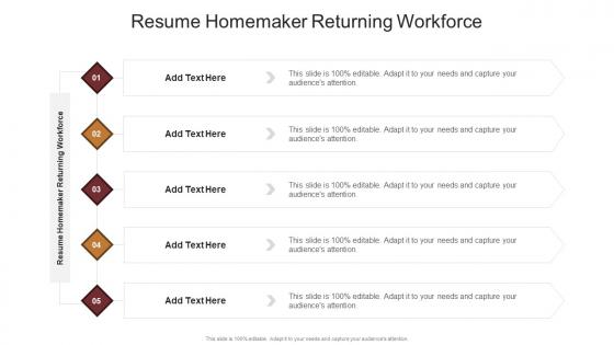 Resume Homemaker Returning Workforce In Powerpoint And Google Slides Cpb