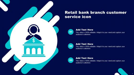 Retail Bank Branch Customer Service Icon