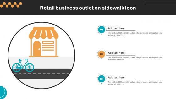 Retail Business Outlet On Sidewalk Icon