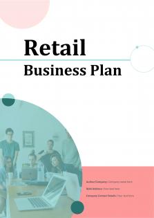 Retail Business Plan A4 Pdf Word Document