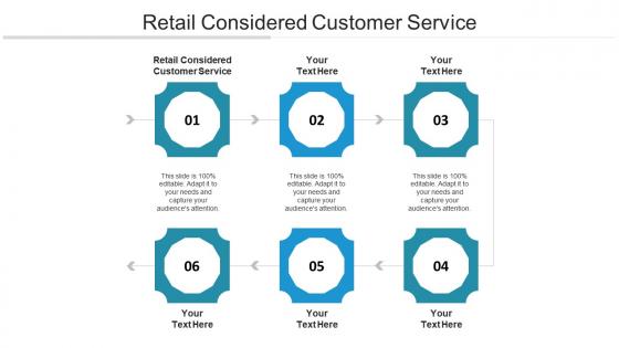 Retail considered customer service ppt powerpoint presentation professional smartart cpb
