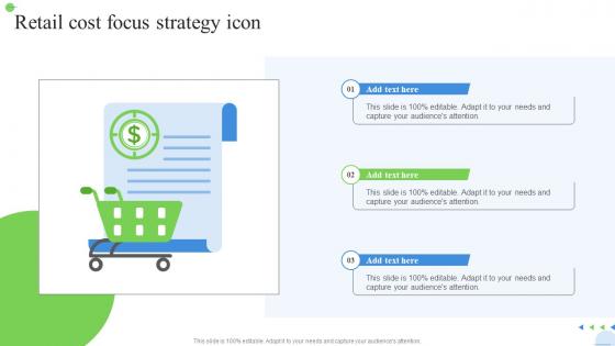 Retail Cost Focus Strategy Icon