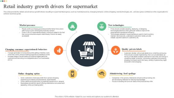 Retail Industry Growth Drivers For Supermarket Superstore Business Plan BP SS